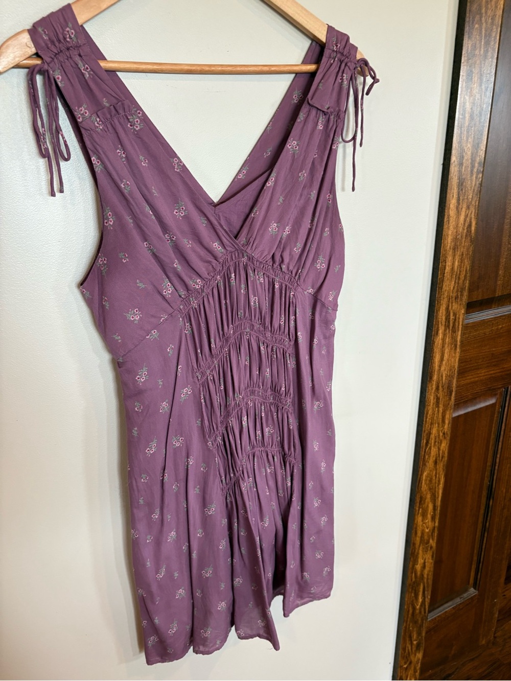 Lucky Brand Mauve Floral Mini Dress